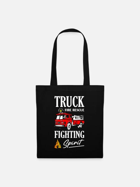 Fire Rescue Fighting Spirit - Tote Bag - black