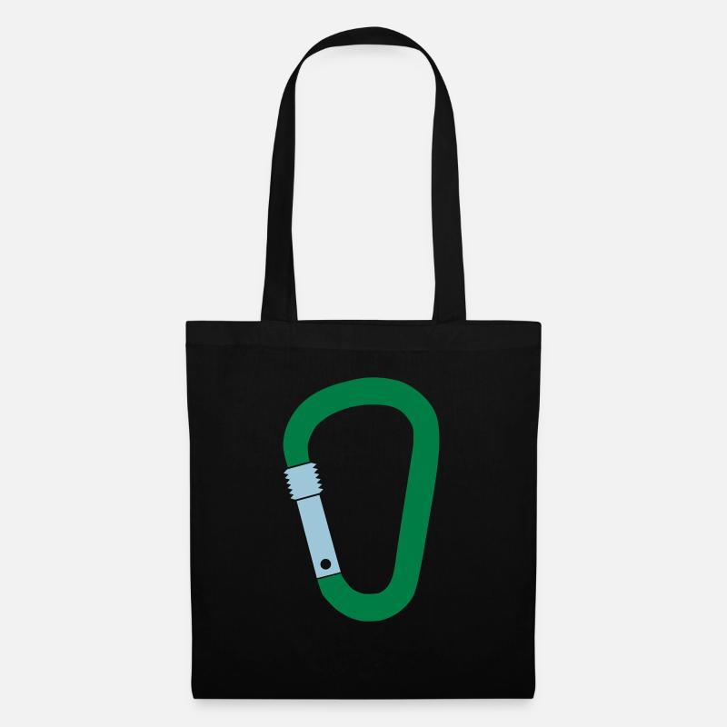 Karabiner - Stoffbeutel - Schwarz