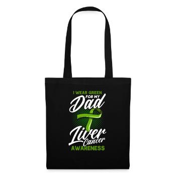 I wear green for my father liver cancer - Tote Bag - black - Front