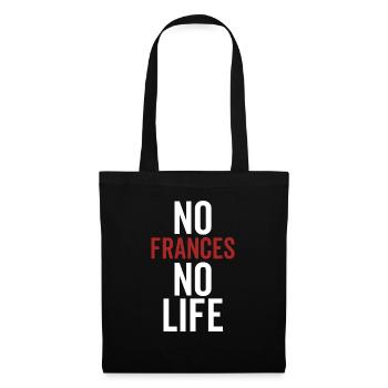 Pas de Frances Pas de vie - Sac en tissu - noir - Devant
