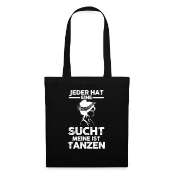 Tanzen Party Musik Bier Tänzer - Stoffbeutel - Schwarz - Vorne