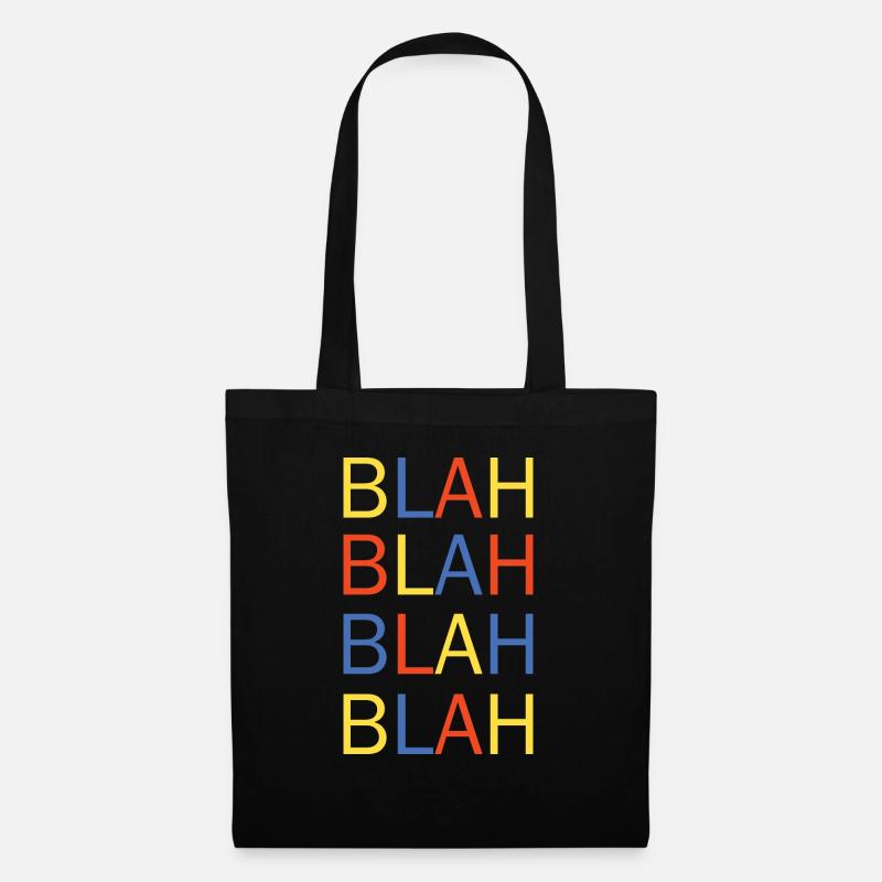 bla bla - Sac en tissu - noir