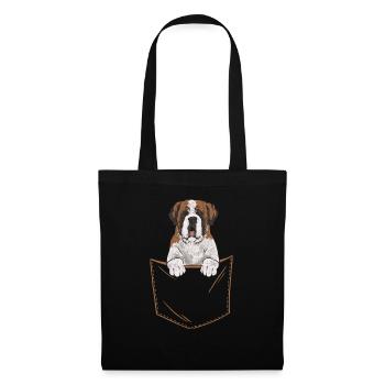 St. Bernard St. Bernard Dog Dog - Tote Bag - black - Front