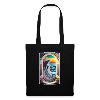 Surfing - Art Nouveau - Tote Bag - black - Front