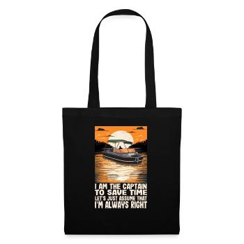 Je suis le capitaine pour gagner du temps, supposons simplement - Sac en tissu - noir - Devant