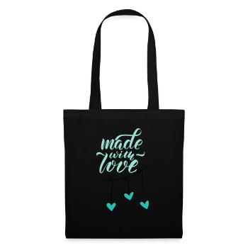 Made with Love - Sac en tissu - noir - Devant
