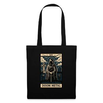 Doom Metal Tarot Card – Shadows, Sorcery & Solitud - Tote Bag - black - Front