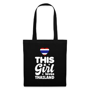Thailand Flag Thai Flag Used Look - Tote Bag - black - Front