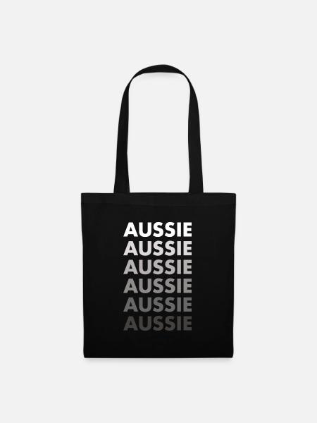 Dog Aussie - Stoffbeutel - Schwarz