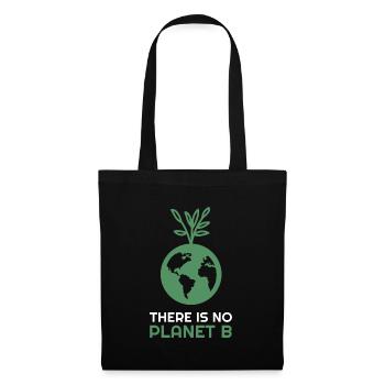There is no Planet B - Terre avec arbre - Sac en tissu - noir - Devant
