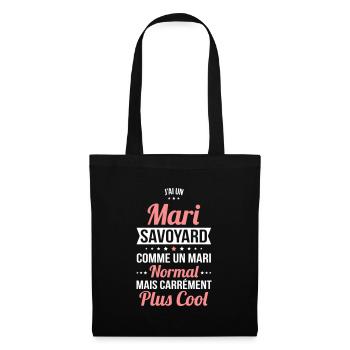 J'ai un mari Savoyard plus cool - Sac en tissu - noir - Devant