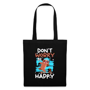 Paresseux Hang Out Cozy - Sac en tissu - noir - Devant