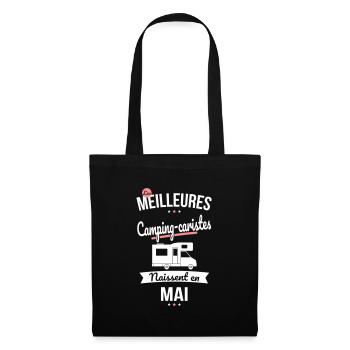 Les meilleures camping-caristes naissent en Mai - Sac en tissu - noir - Devant