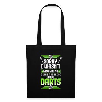 Dart Player Darts Tournament Player Darts Team - Tote Bag - black - Front