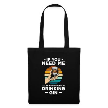 Boissons alcoolisées Martini Schnaps - Sac en tissu - noir - Devant
