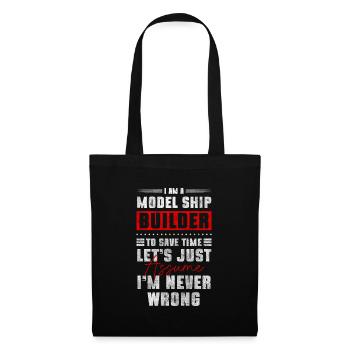Model Making Remote Control RC Ship Yacht - Tote Bag - black - Front