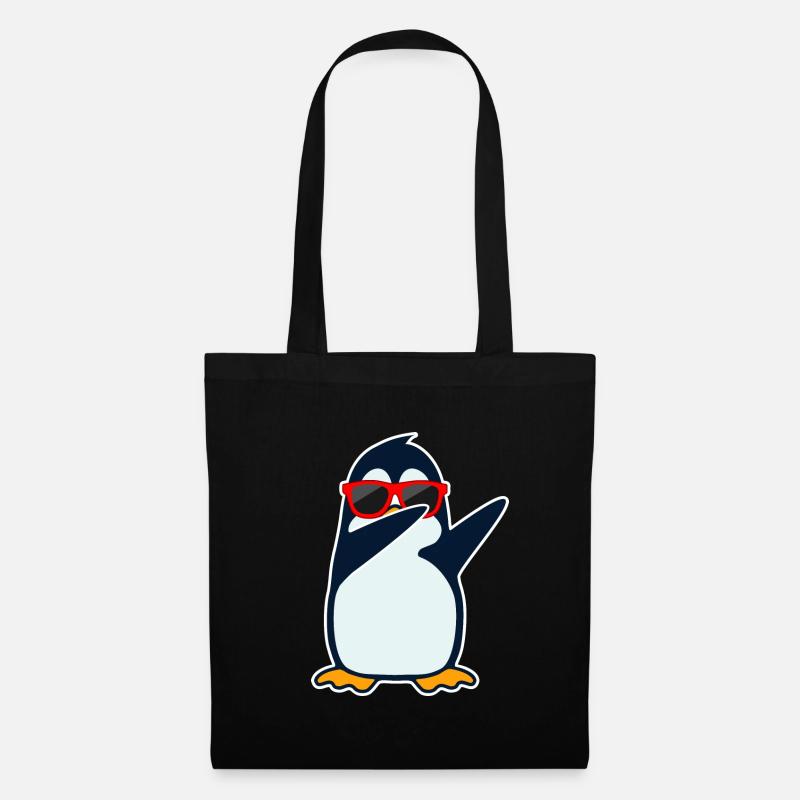 Dabbing Pinguin - Stoffbeutel - Schwarz