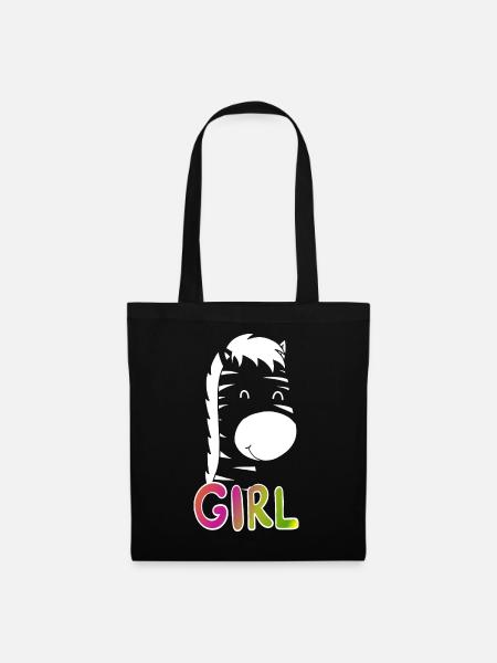 Girl Tagesoutfit Weihnachtsgeschenk - Stoffbeutel - Schwarz