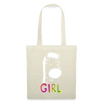 Girl Tagesoutfit Weihnachtsgeschenk - Stoffbeutel - Natur - Vorne