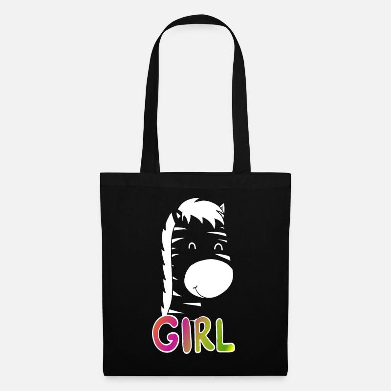 Girl Tagesoutfit Weihnachtsgeschenk - Stoffbeutel - Schwarz