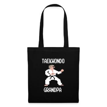 T-shirt Taekwondo Grandpa Tae Kwon Do Opa TKD Opi - Sac en tissu - noir - Devant