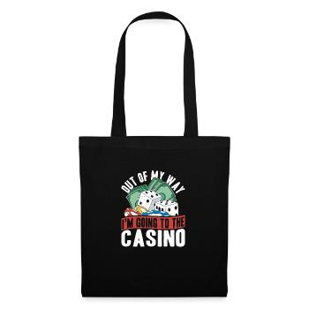 Out of My Way Go to Casino Gambler Gift - Tote Bag - black - Front