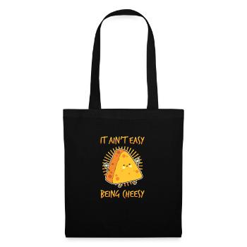 Cheese It's not easy to be cheesy. - Tote Bag - black - Front