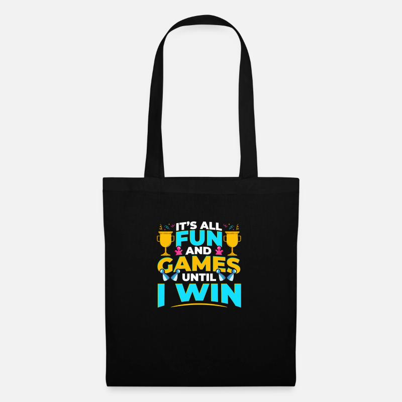 Brettspiele Win Game Night Winning - Stoffbeutel - Schwarz