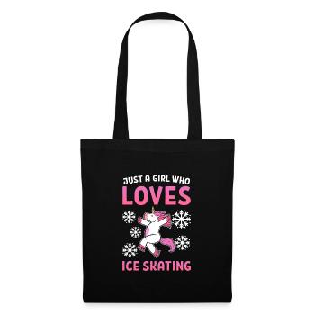 Patinage sur glace Patinage sur glace Patinage sur glace - Sac en tissu - noir - Devant