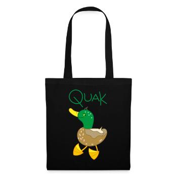 Funny duck - Tote Bag - black - Front
