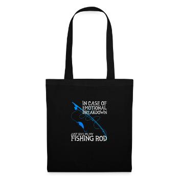 Angler fishing - Tote Bag - black - Front