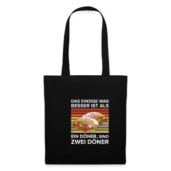 Two kebabs are better - Tote Bag - black - Front