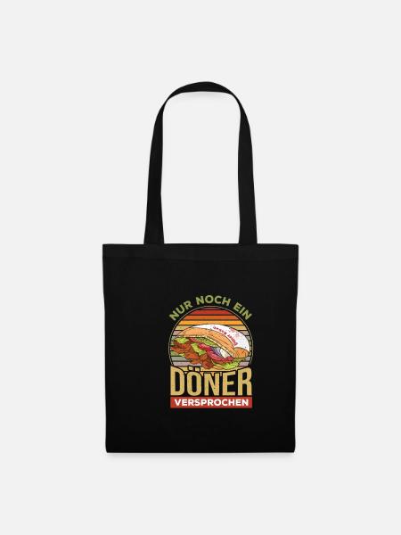 Nur noch einen Döner Kebab Drehspieß - Stoffbeutel - Schwarz