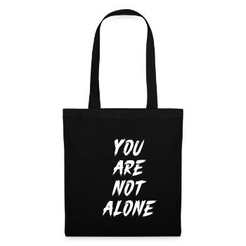 You are not alone Christian ladies gentlemen - Tote Bag - black - Front