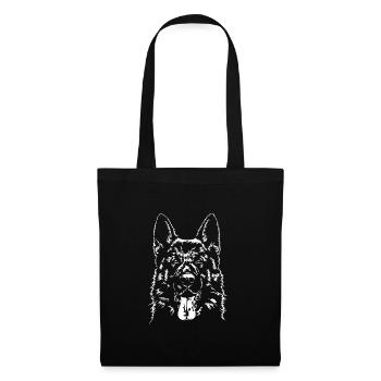 German Shepherd Dog Dog Portrait Dog Wilsigns - Tote Bag - black - Front