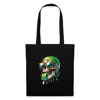 Fantaisiste Shrill Drôle Crâne Popsicles - Sac en tissu - noir - Devant