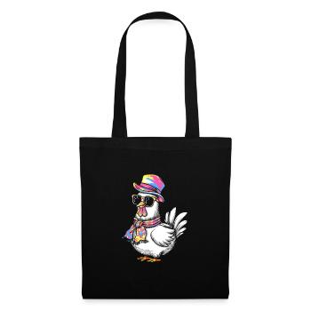 I Love My Chickens - Funny Chickens Cartoon - Tote Bag - black - Front