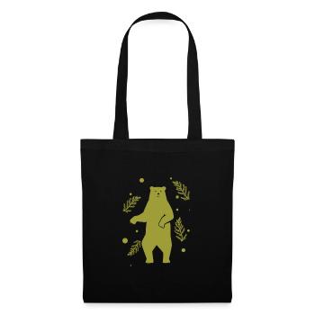 Ours - Panda Forêt Nature Liberté Sauvage - Sac en tissu - noir - Devant