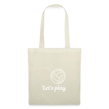 Let's play Volleyball Logo - Stoffbeutel - Natur - Vorne