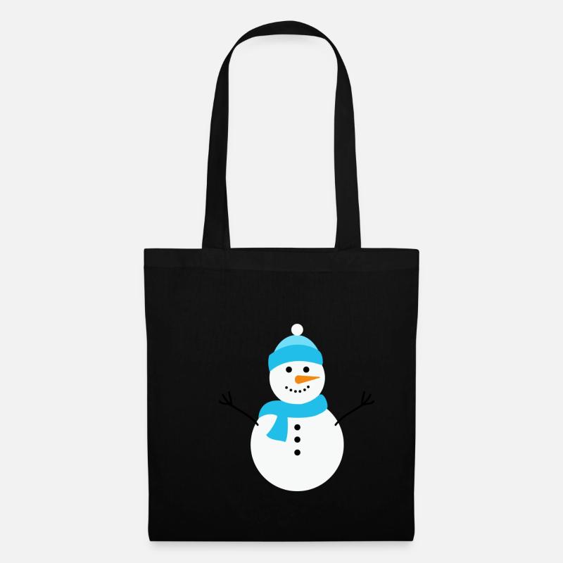 Snowman - Stoffbeutel - Schwarz
