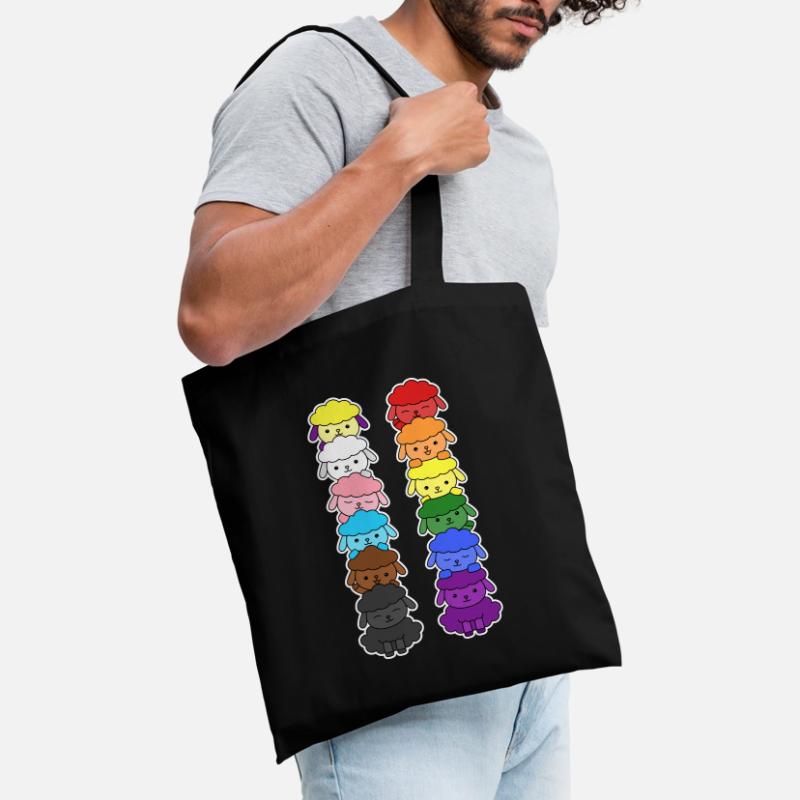 Fierté Progrès Drapeau Egalité des moutons Sac en tissu