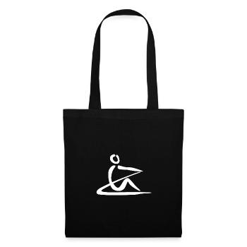 Rowing Logo white 1 - Tote Bag - black - Front
