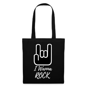 I Wanna Rock - Sac en tissu - noir - Devant