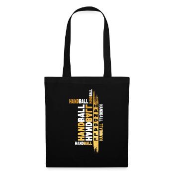 Handball Gold Handball Player Grunge Splash Art Sports - Sac en tissu - noir - Devant