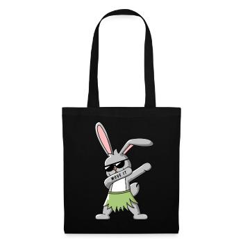 DAB TANZ HASE T-SHIRT - Stoffbeutel - Schwarz - Vorne