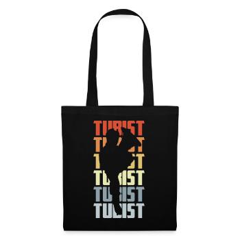 Joueurs de tuba - Sac en tissu - noir - Devant