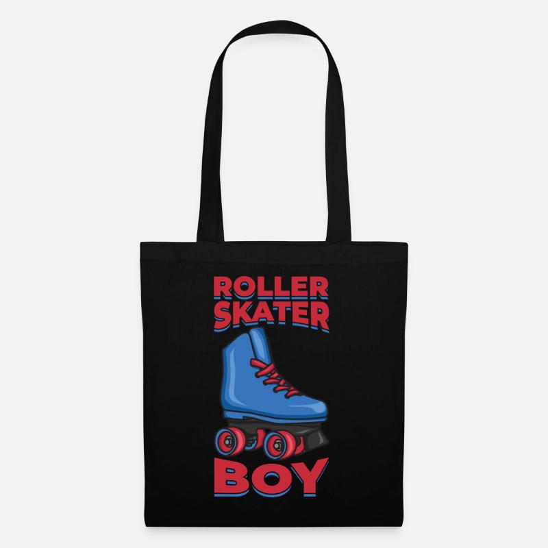 Rollerskates Junge - Stoffbeutel - Schwarz