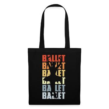 Vintage Ballet - Sac en tissu - noir - Devant