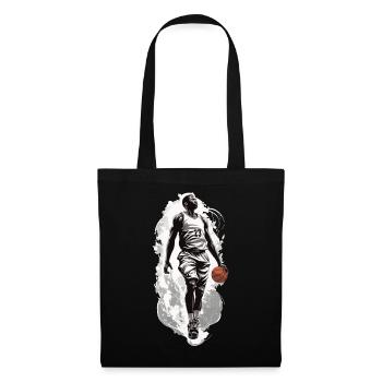 Basketball Dribbling Dynamics Streetwear Design - Tote Bag - black - Front