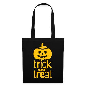 Trick Or Treat Halloween Jack-o'-lantern - Tote Bag - black - Front
